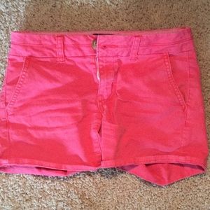 Pink American eagle midi shorts
